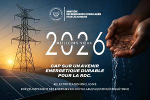Meilleurs vœux 2026 du Ministère des Ressources Hydrauliques et de l&rsquo;Électricité.